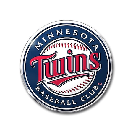 Finalfan 4 x 3 in. Minnesota Twins Color Emblem 3 FI3819616